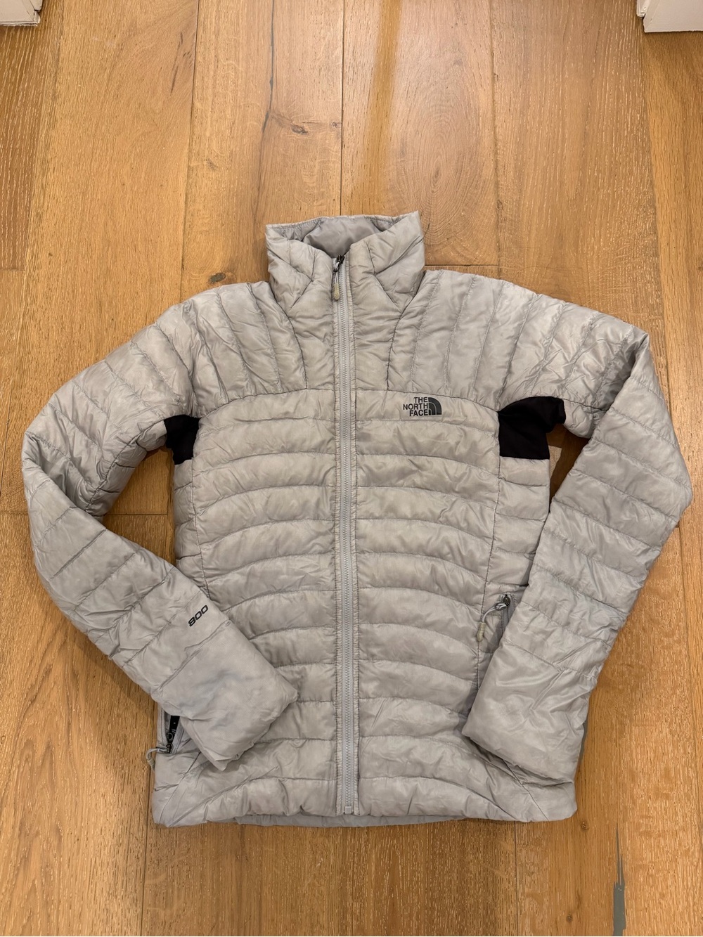 The North Face Summit Series 800 Fill Down Puffer Jacket Gray Medium